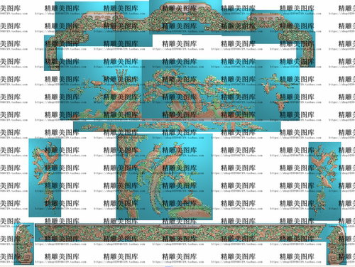 凤凰孔雀宝座精雕图浮雕雕刻图灰度图八宝蝙蝠 花鸟檀雕沙发LK998