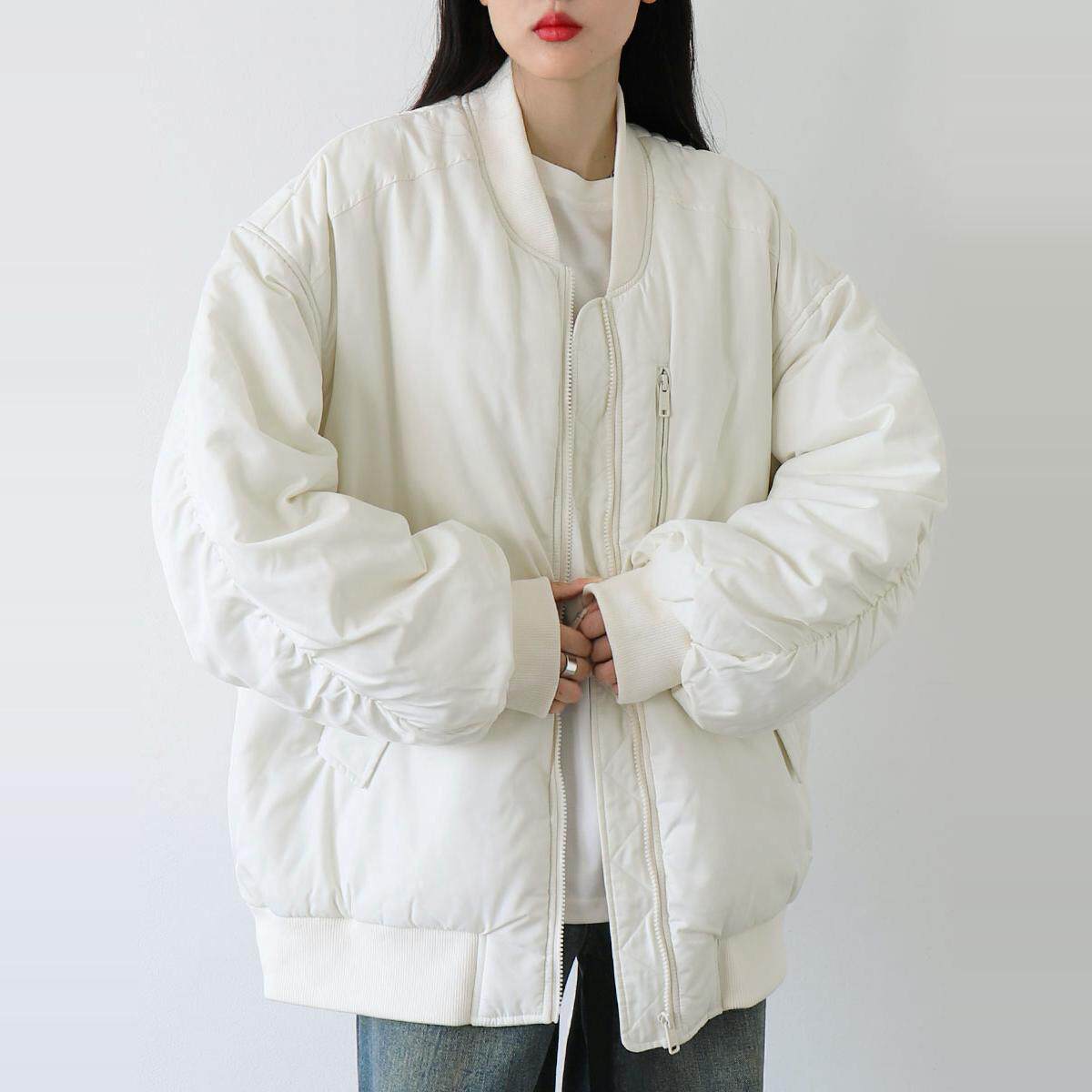 CHICVEN街头运动休闲宽松面包服棒球夹克棉服外套2024冬女