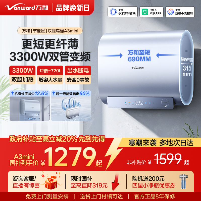 行业至短690mm3300W变频双胆