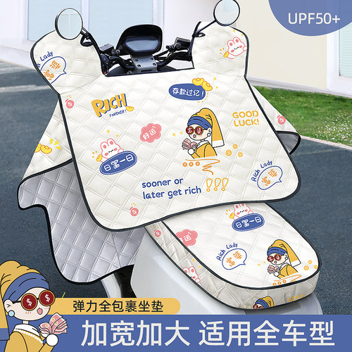 电动车挡风被夏季防晒防雨罩遮阳电瓶摩托车防水防风春秋2024新款