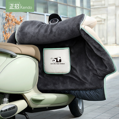 小型电动车冬季挡风被加绒加厚