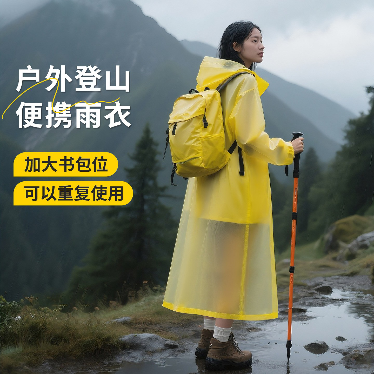 一次性雨衣长款全身防暴雨登山
