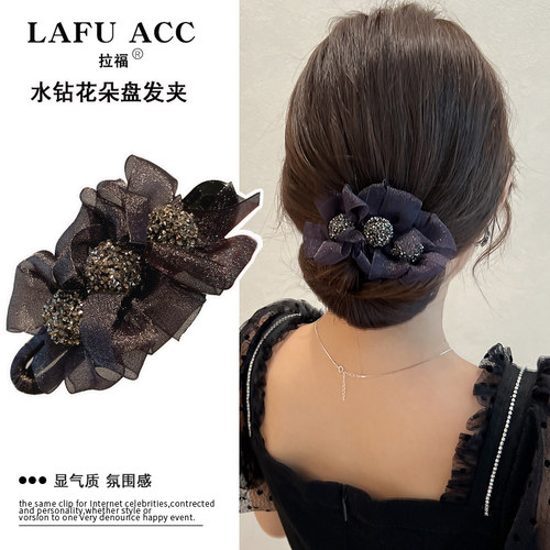拉福抓夹高级感蝴蝶结发夹女