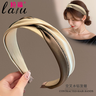 高颅顶发箍女款 压发卡发饰 秋冬洗脸头箍网红发带宽边头饰2025新款