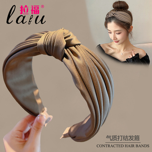美拉德发箍女网红2026新款 高颅顶发带洗脸头箍宽边压发卡发捆头饰