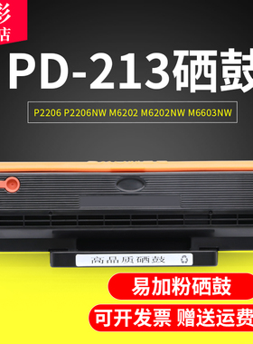 雄彩适用适用pantum奔图m6202nw硒鼓p2206nw硒鼓P2206硒鼓M6603NW P2206激光打印机墨盒PD-213易加粉硒鼓碳粉