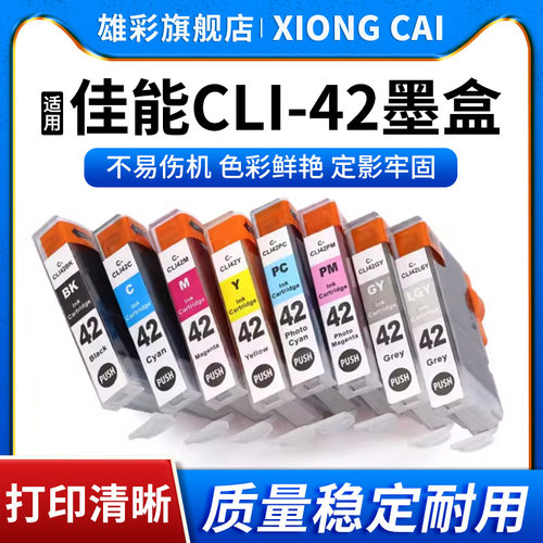 适用佳能PRO-100墨盒CLI-42BK