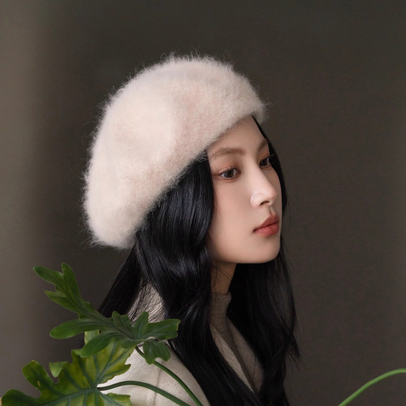 疯帽子 安哥拉兔毛贝雷帽 毛绒纯色蓓蕾画家帽子女款秋冬新品,服饰配件/皮带/帽子/围巾,帽子,淘宝优惠券,粉丝福利购,淘宝优惠卷