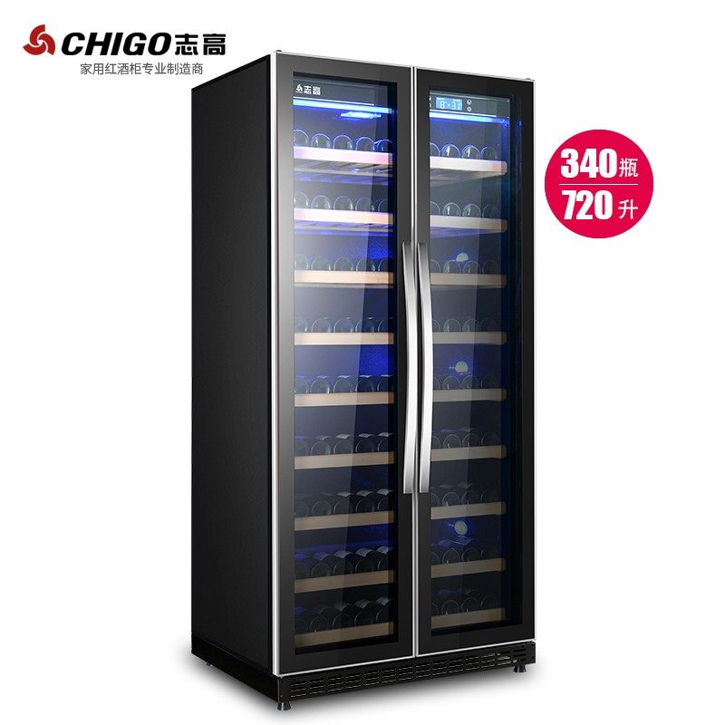 Pescod H368 capacity constant temperature Wine Cooler Double door Wine Cabinet Liquor and Spirits Beverage Cooler Display cabinet Freezerin the Large household appliances , Wine  category - from Buy2taobao.com to provide professional Taobao agent buy service