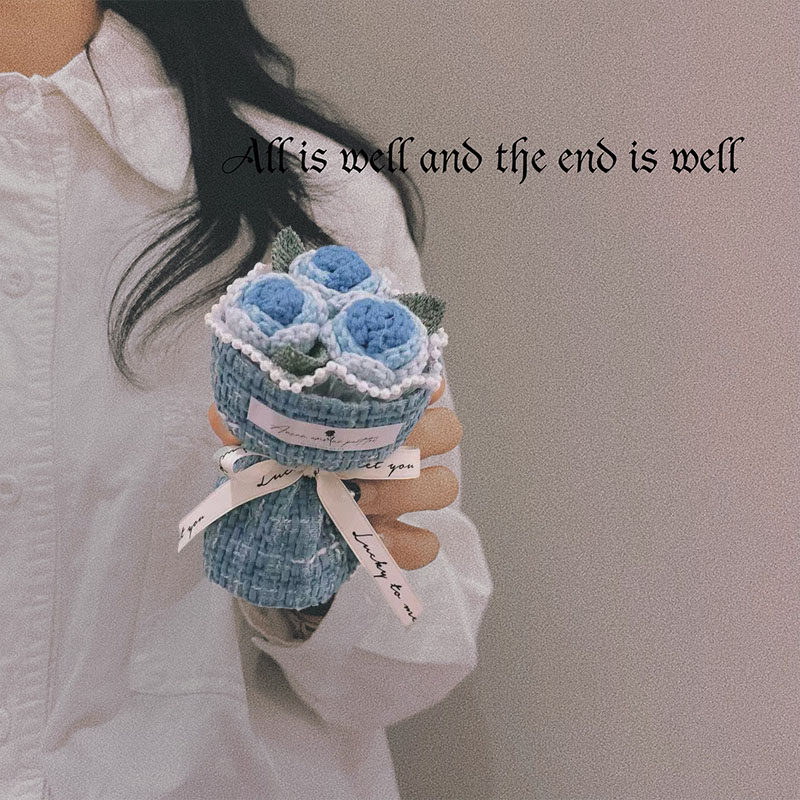 迷你小花束口袋花玫瑰毛线花手工编织生日礼物女生伴手礼装饰搭配,节庆用品/礼品,创意礼盒/礼品套组,淘宝优惠券,粉丝福利购,淘宝优惠卷