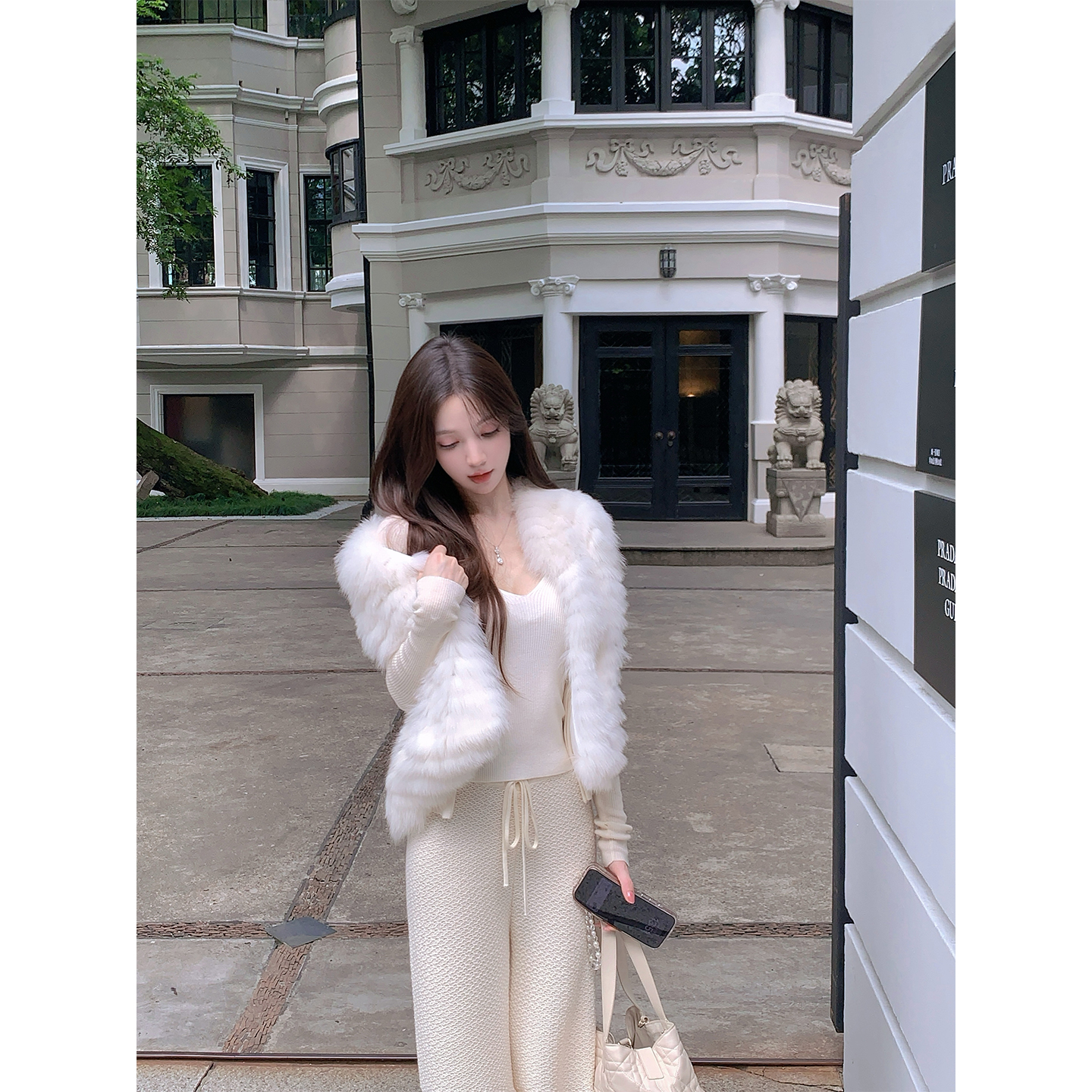 DFAY 进口芬兰小白狐云朵马甲 随手一搭的娇贵感柔软轻盈皮草女冬