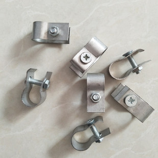 不锈钢夹子硅碳棒胶质层卡子胶质层测定仪配件 带螺丝不锈钢夹子