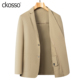 休闲西装 便服单西外套男士 2025新款 时尚 常规款 西服领卡其品质男装