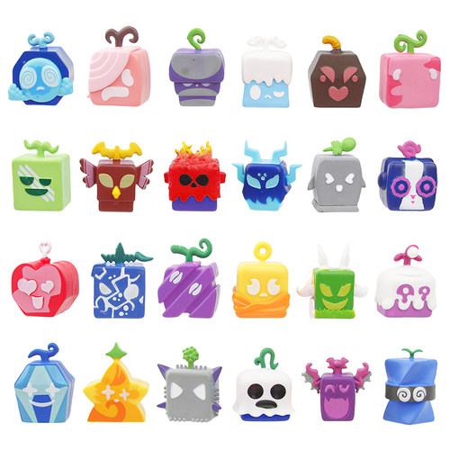 24款恶魔果实摆件布鲁克斯Blox Fruits游戏周边水果盒子手办 玩具