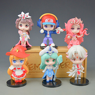 王者荣耀游戏手办鲁班甄姬安琪拉王昭君武则天公仔玩具摆件小礼品