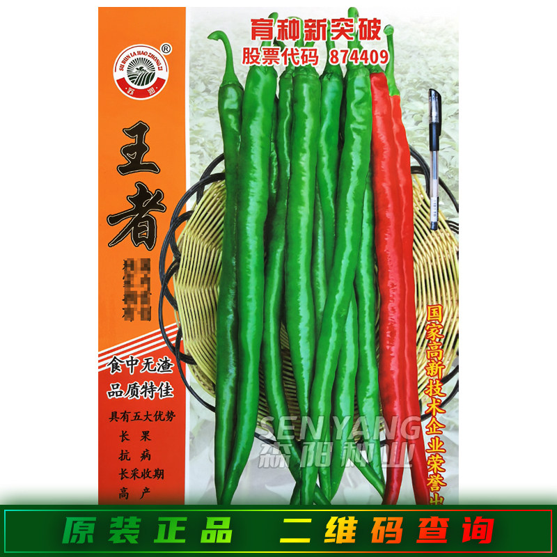 苏润王者辣椒种子苏润一椒 润辣50早丰一代杂交 早熟果条椒线椒籽