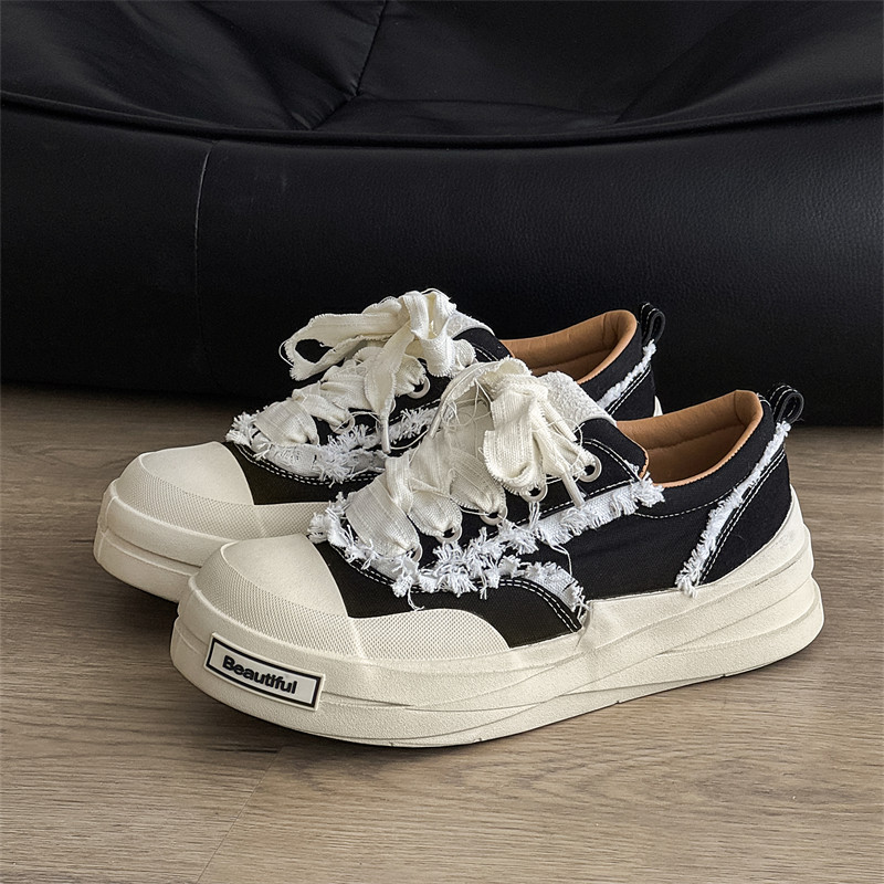 乞丐鞋男款厚底增高运动休闲帆布面包鞋高级感痞帅潮牌大头德比鞋,流行男鞋,时尚休闲鞋,淘宝优惠券,粉丝福利购,淘宝优惠卷