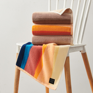 洁玉泼墨弄彩毛巾A类无荧光纯棉水墨风家用柔软吸水J3023F