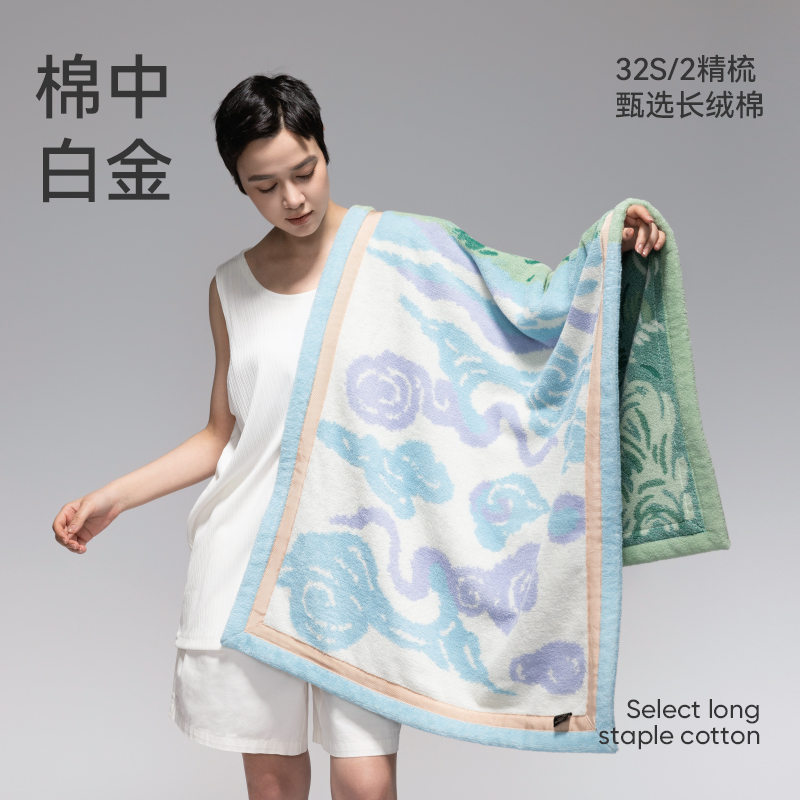 洁玉春日原野浴巾大师艺术A类