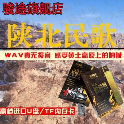 陕北民歌经典老歌汽车载U盘WAV无损MP3高音质TF内存卡王二妮歌曲