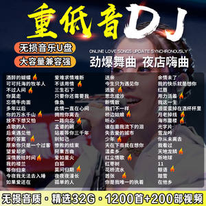 2023流行DJ舞曲车载u盘音乐火爆抖音最新重低音中文dj歌曲usb优盘