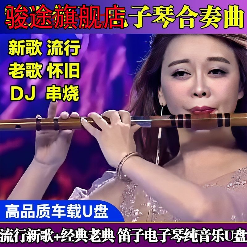 重低音笛子电子琴U盘合奏曲音乐车载DJ音乐u盘抖音同款无损高品质