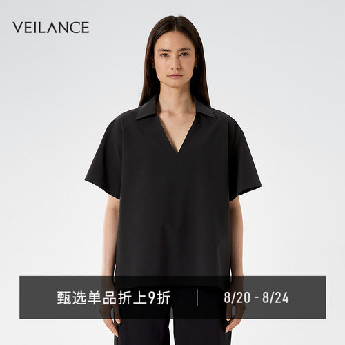 VEILANCEEAVEV-NECK短袖衬衣