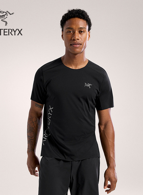 ARC'TERYX始祖鸟 NORVAN DOWNWORD LOGO SS  男子 速干短袖T恤