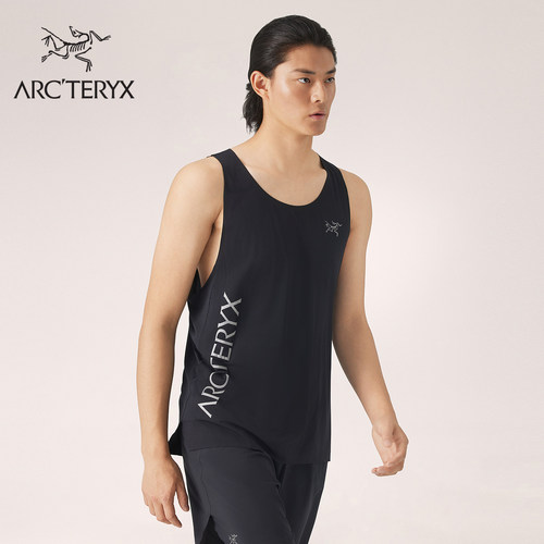 ARC'TERYX始祖鸟 NORVAN DOWNWORD LOGO TANK 男子 速干背心