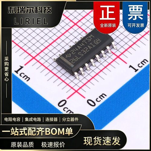 AM26LS32AIDR TI SOIC-16 RS-485_RS-422芯片 四路差分线接收器