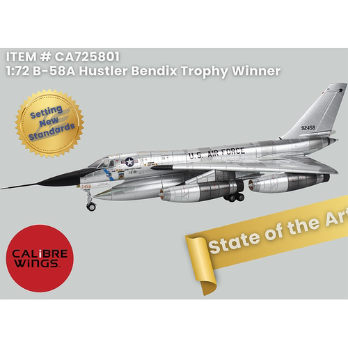 Calibre B-58超音速战略轰炸机 Bendix Trophy Winner 戴顿博物馆