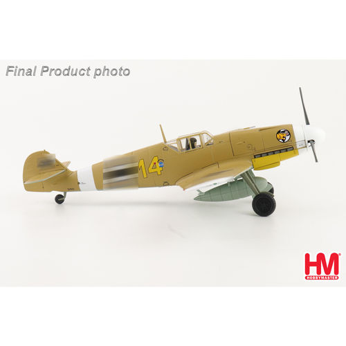 HM收藏家HA8766 1/48 BF 109F-4黄色14号战斗机马尔塞尤王牌埃及