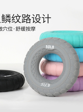 黑色硅胶轮胎握力圈器专业练臂肌康复力量训练按摩手男女锻炼肌肉