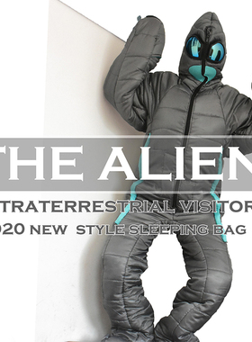 外星人款户外露营睡袋医院陪护保暖冬季防寒守夜夜读木乃伊收纳型