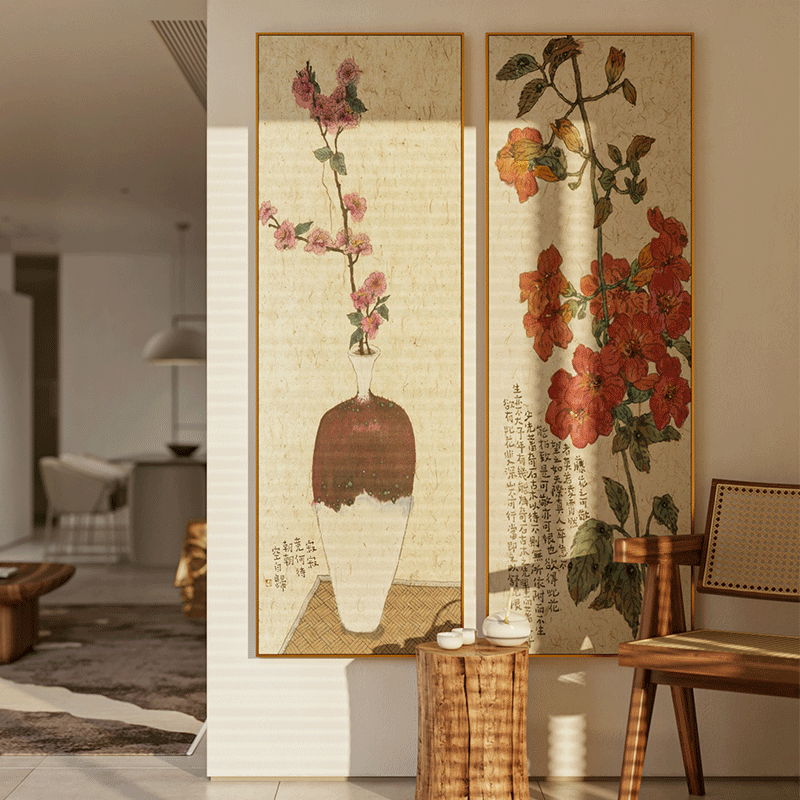 李知弥新日式简约入户走廊装饰画