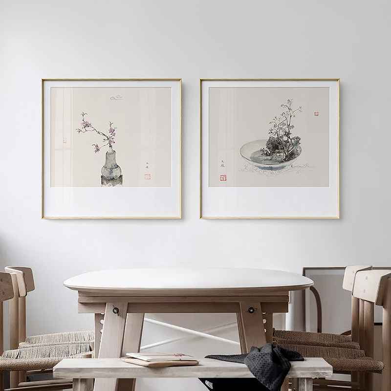 汪玉砚x仟象映画 新中式书房装饰画 酒店卧室茶室壁画水墨画禅意图片