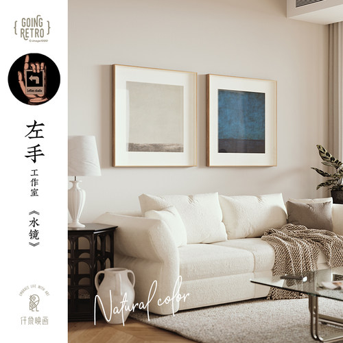 法式客厅组合装饰画玄关艺术挂画