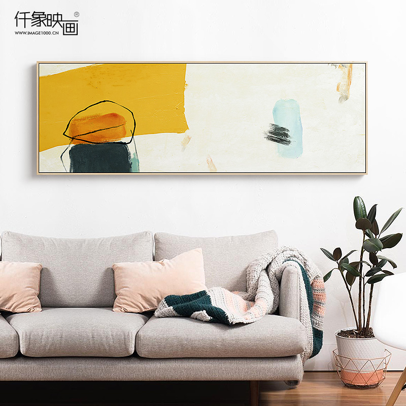 抽象风卧室床头酒店客厅装饰画