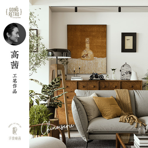 仟象映画法式中国风客厅装饰画