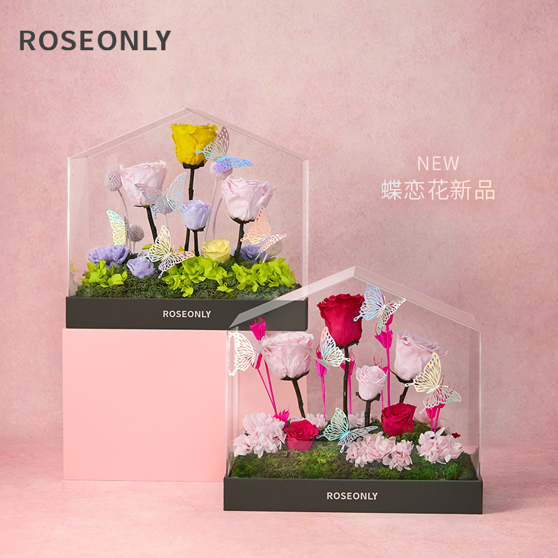 ROSEONLY永生花礼盒情人节送女友