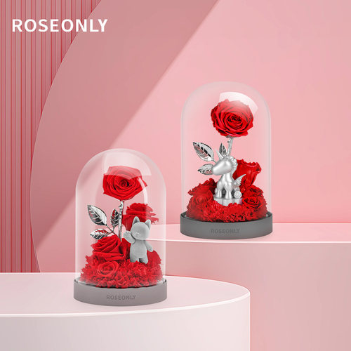 ROSEONLY水晶之恋永生花