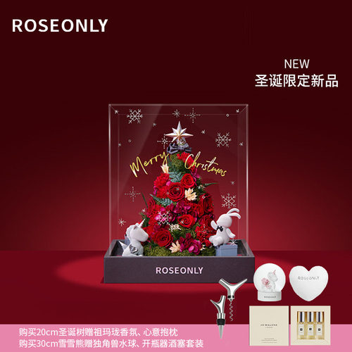 ROSEONLY永生花圣诞节礼物