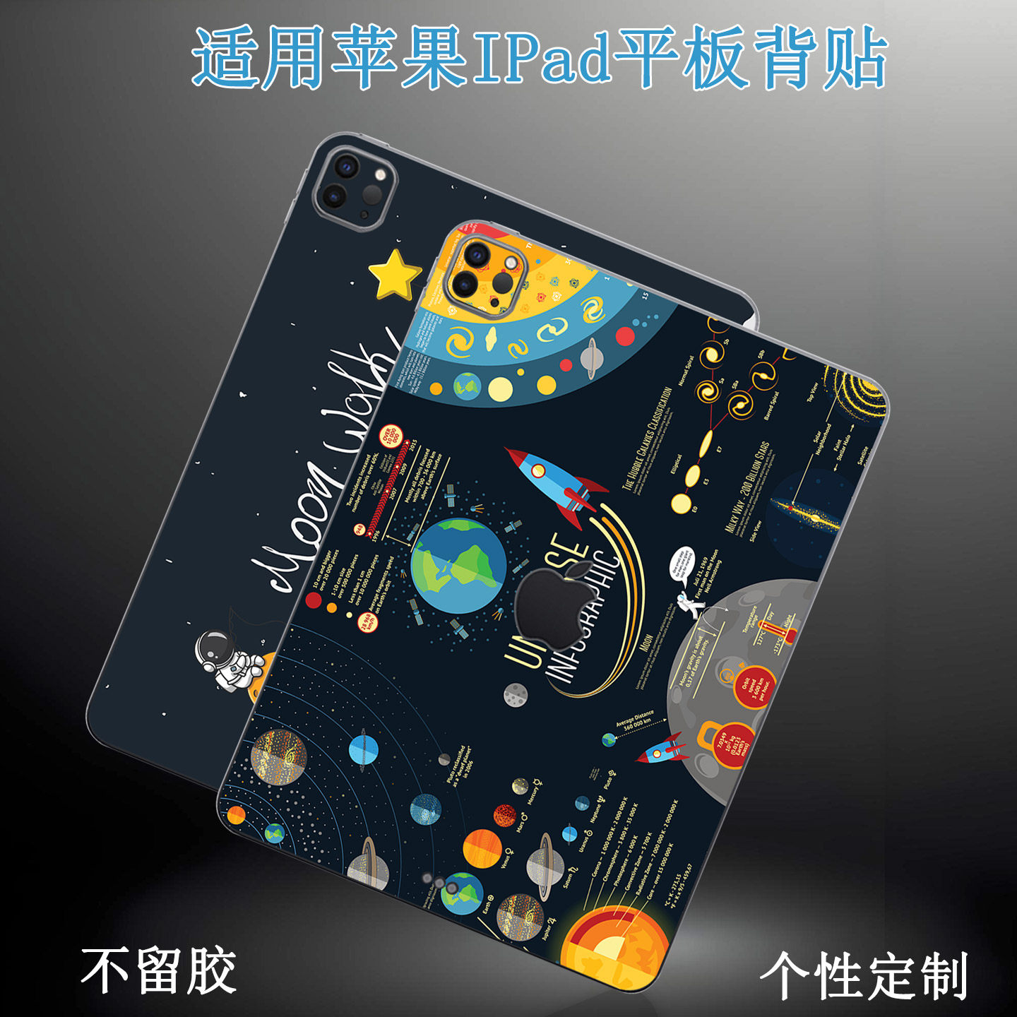 适用iPad Pro mini平板背贴苹果Air7个性定制外壳保护膜2025边框膜13贴纸11寸Air5侧边膜12.9后膜10.9保护贴