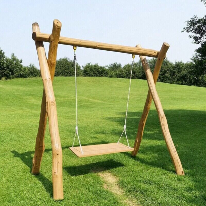 秋千实木大型户外滑梯秋千打击乐器跷跷板转椅梅花桩游乐设施