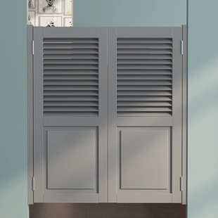 简约半截门双向牛仔门百叶门腰门隔断门厕所门栅栏门吧台门