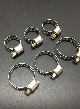 不锈钢喉箍 天然气煤气管卡子减压阀抱箍紧管箍卡箍手拧固定管卡