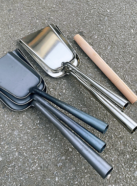 黑色加厚碳钢本色火铲 灰土渣铲 垃圾铲煤 锅铲 泥铲家用烧火铲子