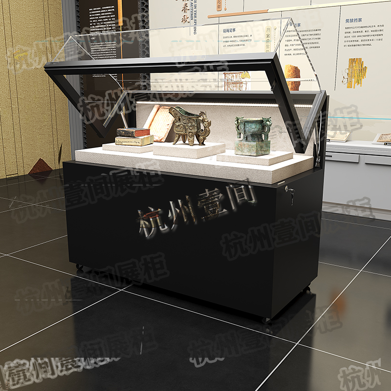 博物馆展览柜展示柜陈列柜玻璃展厅档案馆革命柜台文物纪念馆