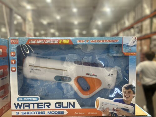 开市客Costco BABY电动水枪远距离电动 连发不费力玩水儿童玩具