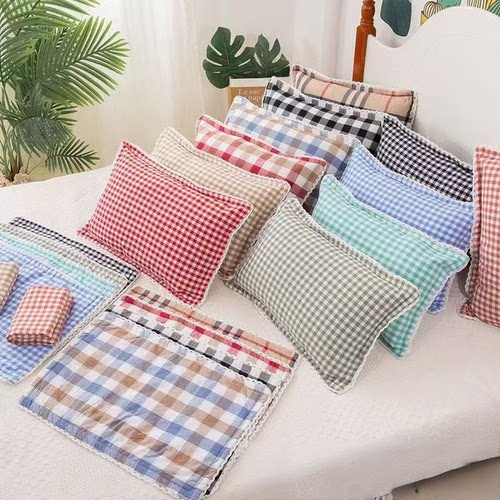 母婴级A类全棉枕头套一对四季用